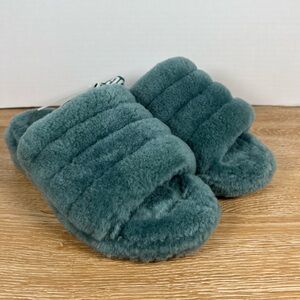 UGG Fluff Yeah Plush Slippers, teal, women’s 7